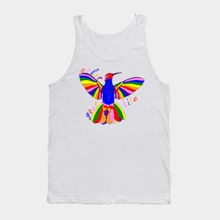 Rainbow Hummingbird Tank Top